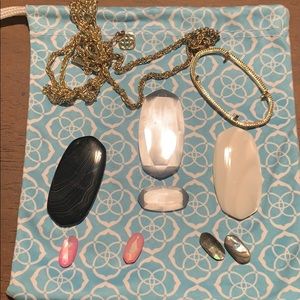 Kendra Scott loose stone and Rae necklace frame